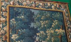 Vertical 18th Century Flemish Verdure Tapestry - 4317321