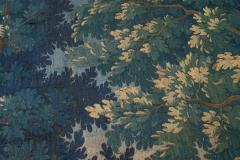 Vertical 18th Century Flemish Verdure Tapestry - 4317326