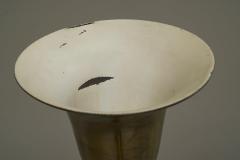 Very Elegant Art Deco Floor Lamp in Patinated Brass and Nickel Plated Brass 1930 - 4677227