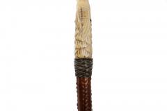 Very Fine Carved Bird Head Antique Walking Stick Cane - 4502629