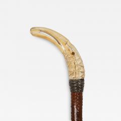 Very Fine Carved Bird Head Antique Walking Stick Cane - 4504315