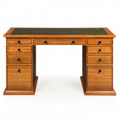 Very Fine English Walnut and Ebony Pedestal Desk by David Linley - 4619273
