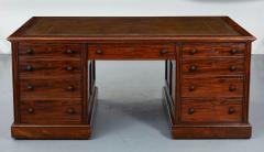 Very Fine George IV Mahogany and Ebony Partners Desk by Gillows - 2615721