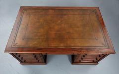 Very Fine George IV Mahogany and Ebony Partners Desk by Gillows - 2615724