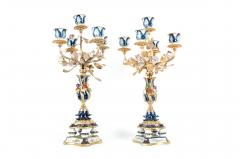 Very Fine Pair S vres Porcelain Five Arms Candelabra - 1170428