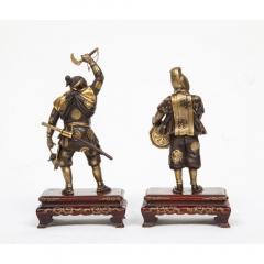 Very Fine Pair of Japanese Bronze Figures by Miyao Eisuke Meiji Period - 1062846