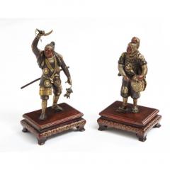 Very Fine Pair of Japanese Bronze Figures by Miyao Eisuke Meiji Period - 1062850