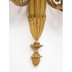 Very Fine Pair of Louis XVI Style French Ormolu Bronze Wall Appliques Sconces - 1062929