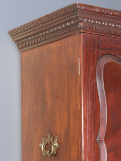 Very Formal Mahogany Two piece Linen Press - 1313259