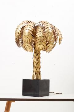 Very Impressive Brass Palm Table Lamp - 1047737