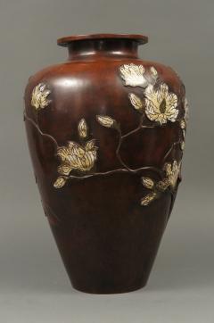 Very Large 19th Century Japanese Bronze Cloisonn Vase - 1731212