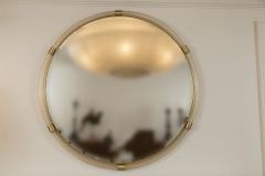Very Large Artisan Murano Blown Gold Round Torchere Mirror Contemporary - 3491002