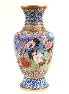 Very Large Decorative Cloisonn with Blossom Flowers Vase or Piece  - 951351