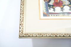 Very Large Gilt Wood Framed Lithograph Print - 2479647