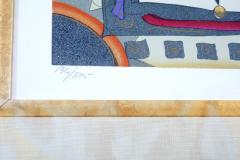 Very Large Gilt Wood Framed Lithograph Print - 2479648