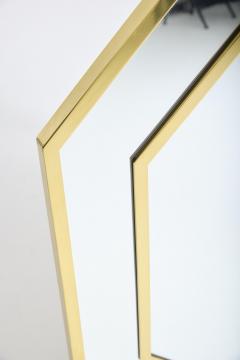 Very Large Octagonal Brass Mirror - 4815950