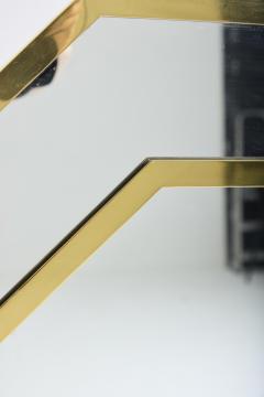 Very Large Octagonal Brass Mirror - 4815951