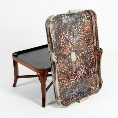 Very Large Plated High Border Tray Table Tortoise Shell Interior - 1170179