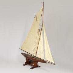 Very Large Scale English Pond Yacht circa 1920 on Later Stand - 1364265