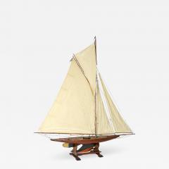 Very Large Scale English Pond Yacht circa 1920 on Later Stand - 1366580