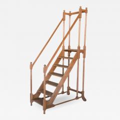 Very Large Scale French Fruitwood Library Steps Circa 1860  - 2394070