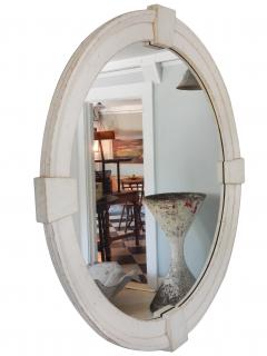 Very Large White Keystone Mirror - 2692043