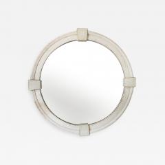 Very Large White Keystone Mirror - 2693267