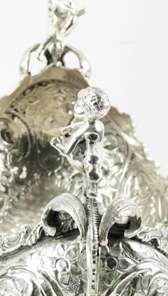 Very Ornately Decorated Silver Plated Austrian Footed Centerpiece - 3338283