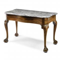 Very Rare Mahogany Chippendale Marble Top Pier Tale - 1387217