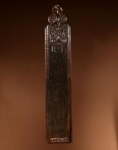 Very Rare Oak Dutch mangle Board 17th Century  - 3438695