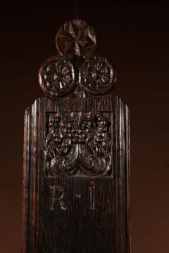 Very Rare Oak Dutch mangle Board 17th Century  - 3438696