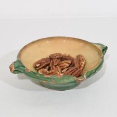 Very Small 19th Century French Green Yellow Glazed Terracotta Bowl or Tian - 4115920