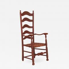 Very Tall Five Slat Ladderback Arm Chair - 1023292