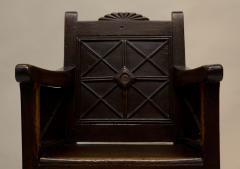 Very Unusual Archaic Georgian Wainscot Arm Chair - 79836