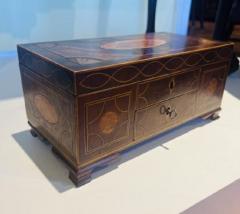 Very fine inlaid tea caddy - 3734683