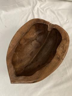 Very interesting wood bowl forming a nuts signed by Felix Geroudet - 3918356