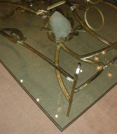 Very large 1976 dining table in bronze and quartz - 1202507
