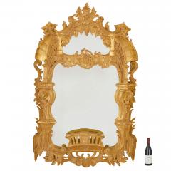 Very large George II style giltwood mirror - 4283661