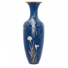 Very large Japanese Meiji period cloisonn enamel vase - 3912885