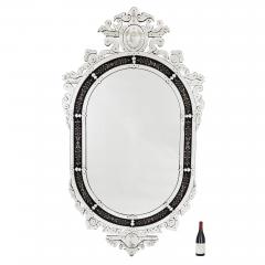 Very large Venetian glass mirror with engraved decoration - 3416548