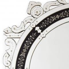 Very large Venetian glass mirror with engraved decoration - 3416550