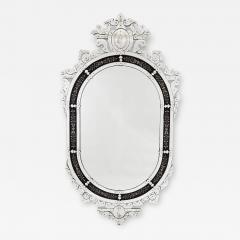 Very large Venetian glass mirror with engraved decoration - 3418872