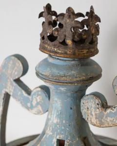 Very rare pair of candlesticks in perforated wood and painted in shades of light - 4146810
