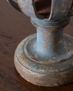 Very rare pair of candlesticks in perforated wood and painted in shades of light - 4146811