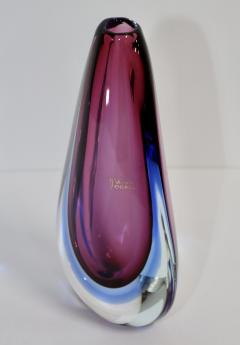 Vetreria Artistica Oball 1970s Oball Murano Teardrop Vase - 3418087