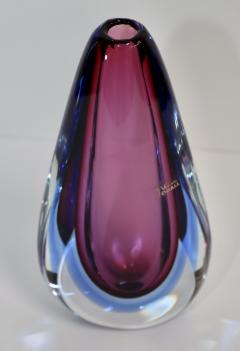 Vetreria Artistica Oball 1970s Oball Murano Teardrop Vase - 3418089