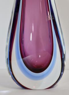Vetreria Artistica Oball 1970s Oball Murano Teardrop Vase - 3418093
