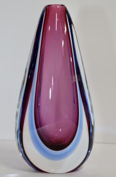Vetreria Artistica Oball 1970s Oball Murano Teardrop Vase - 3418094