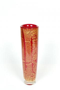 Vibrant Red Murano Glass Vase - 342965