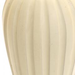 Vicke Lindstrand Fluted Table Lamp in Ivory Glaze by Vicke Lindstrand for Ekeby - 3445770